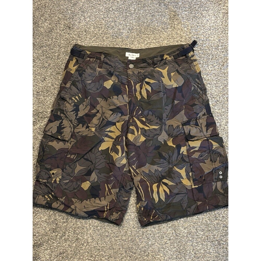 Paul Smith Shorts Mens Large Camo Floral Cargo Nylon Summer Swim Trunks Pockets